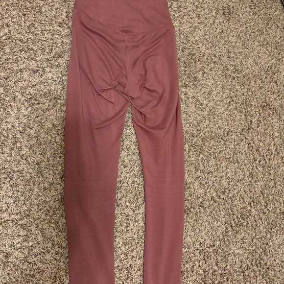 Girlfriend Collective Leggings XS Xtra Small Mauve Pink Ankle Length Polyester - Picture 2 of 3